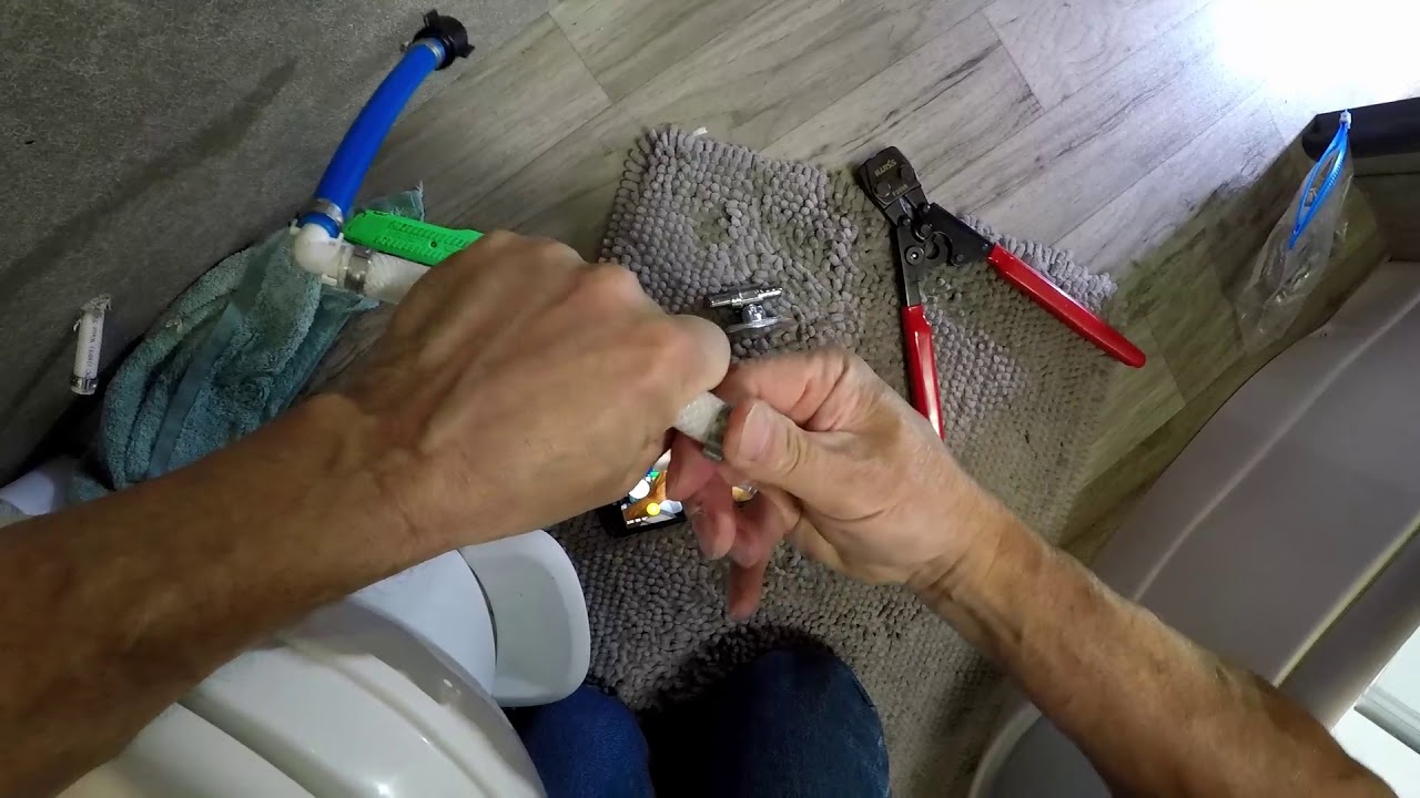 How to install a shut off valve in your RV pex water line