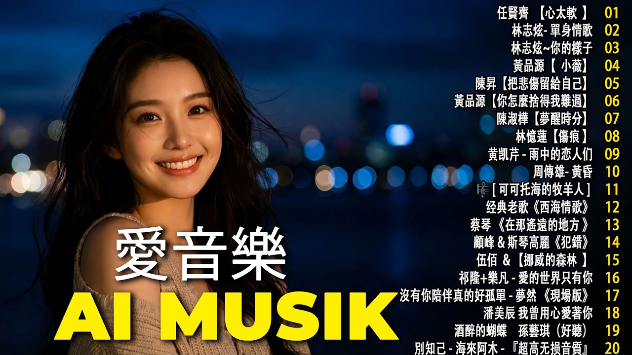 台語懷念音樂精華集 🔥 新作文by AI Music 🎸 開車必聽華語 Rock Cover 🎸 心太軟・單身情歌・挪威的森林｜華語經典情歌 Rock版