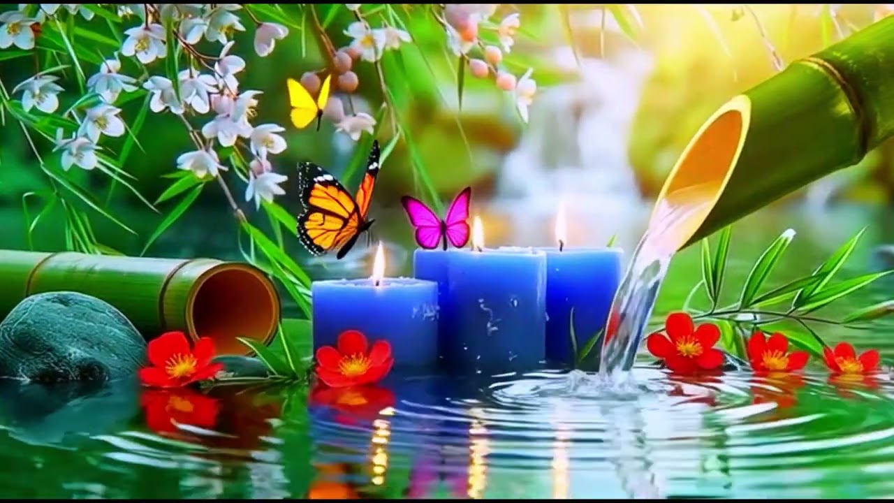 Healing Relaxing Music With Soft Piano Chords, Gentle Flute For Meditation, Yoga, And Sleep