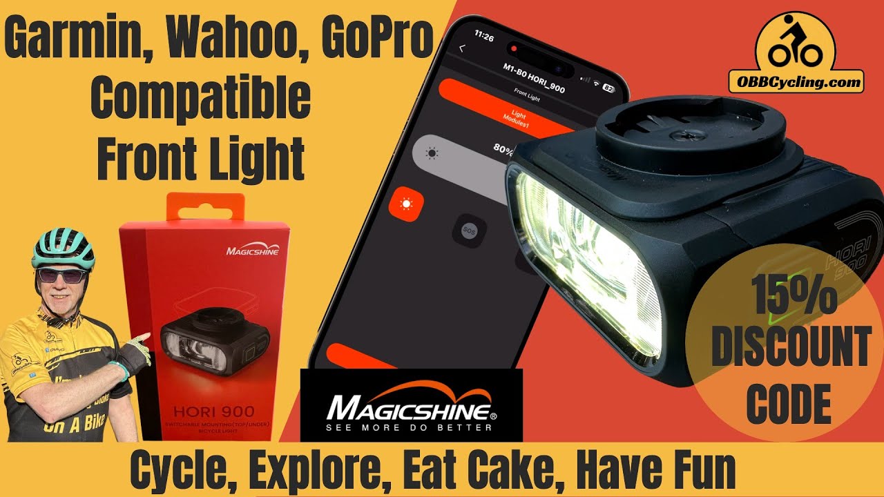 НОВЫЙ ВЕЛОСИПЕДНЫЙ ФОНАРЬ, СОВМЕСТИМЫЙ С КРЕПЛЕНИЯМИ GARMIN WAHOO И GOPRO: HORI 900 ОТ MAGICSHINE