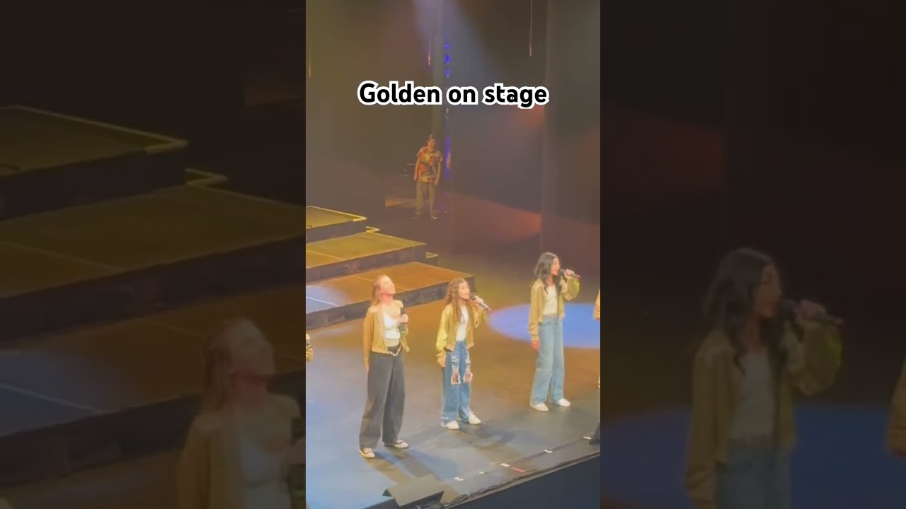 Golden on stage