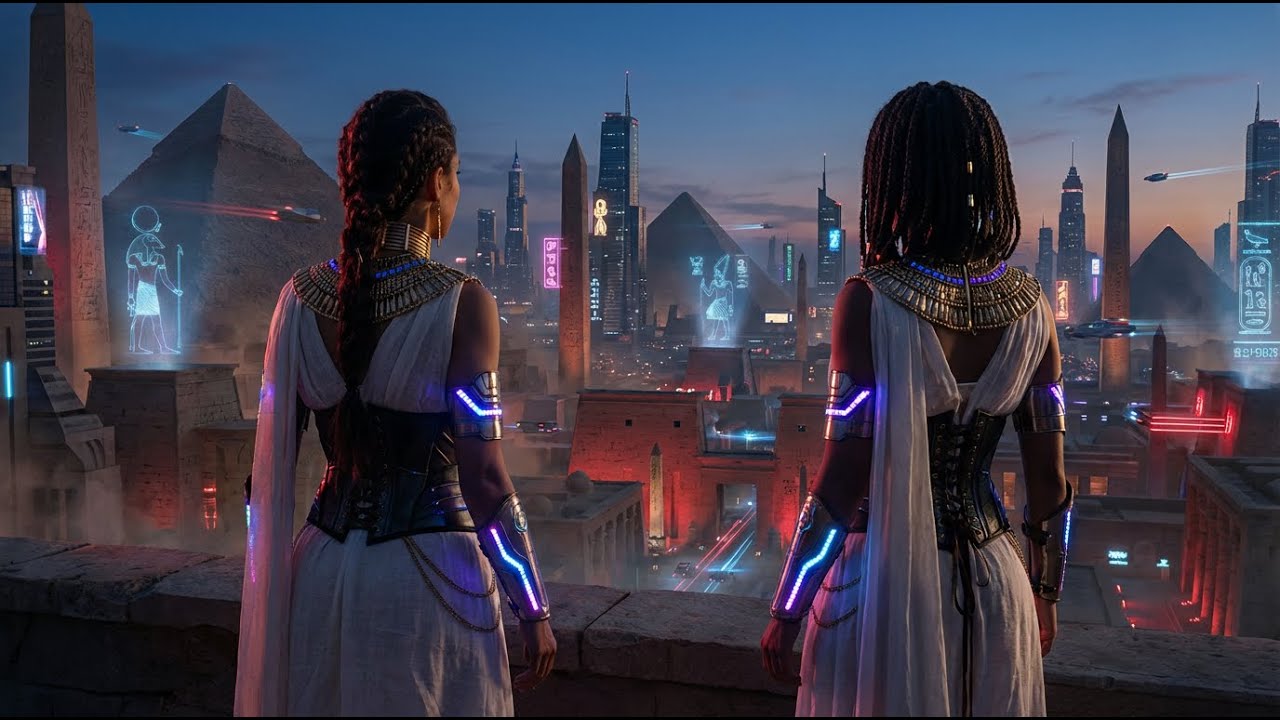 Dark Egyptian Synthwave Mix | Cyber Pharaohs | Relax, study, work or vibe
