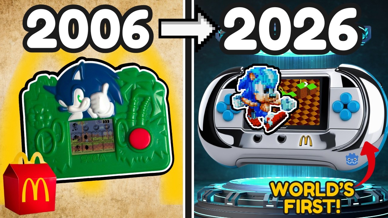 INSANE 3D Remake of the McDonald’s Sonic LCD Console!
