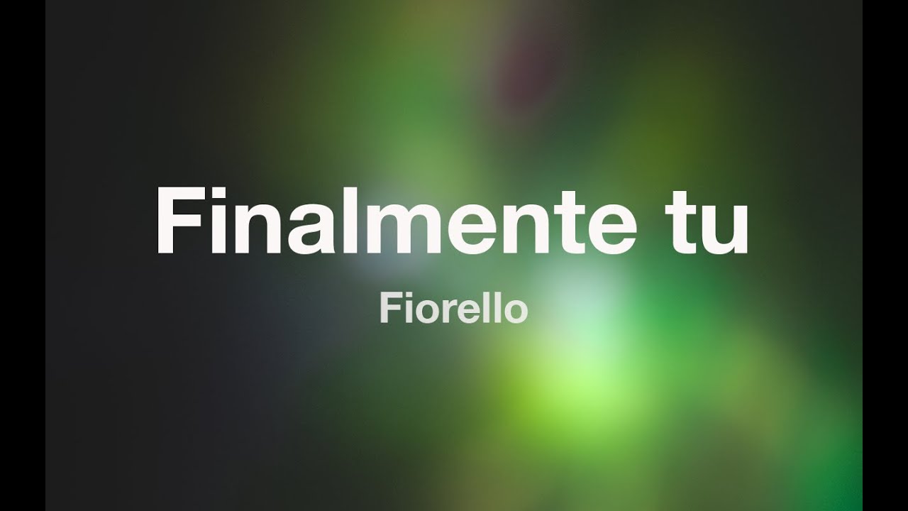 Fiorello - FINALMENTE TU - Karaoke (Fair Use)