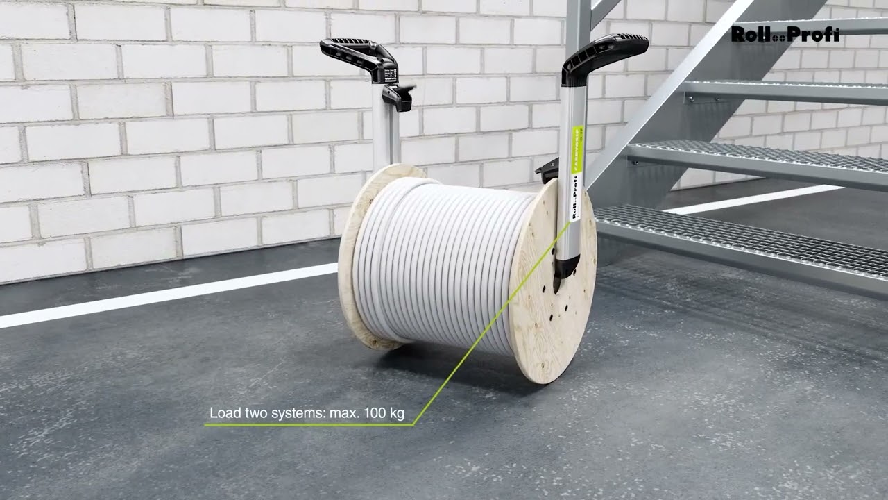 Roll..Profi CARRYGRIP &ndash; Handling Cable reel roller