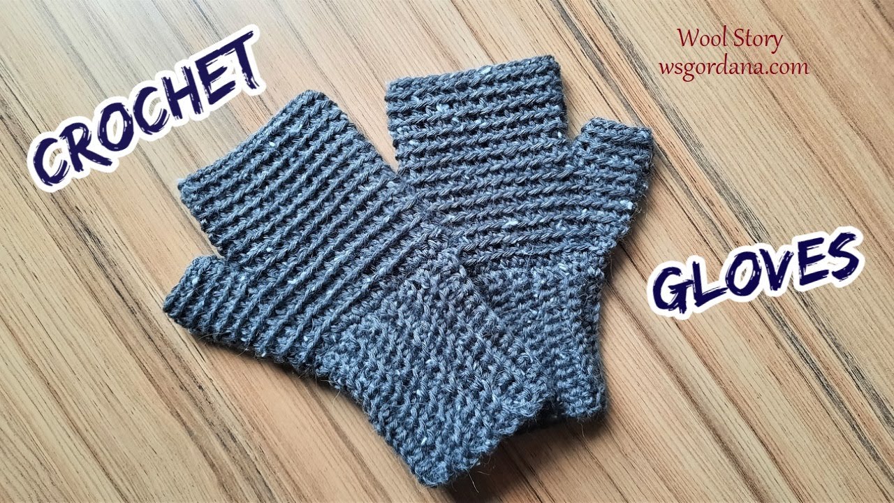 How to Crochet Fingerless Gloves - Fast & Easy - Heklane rukavice