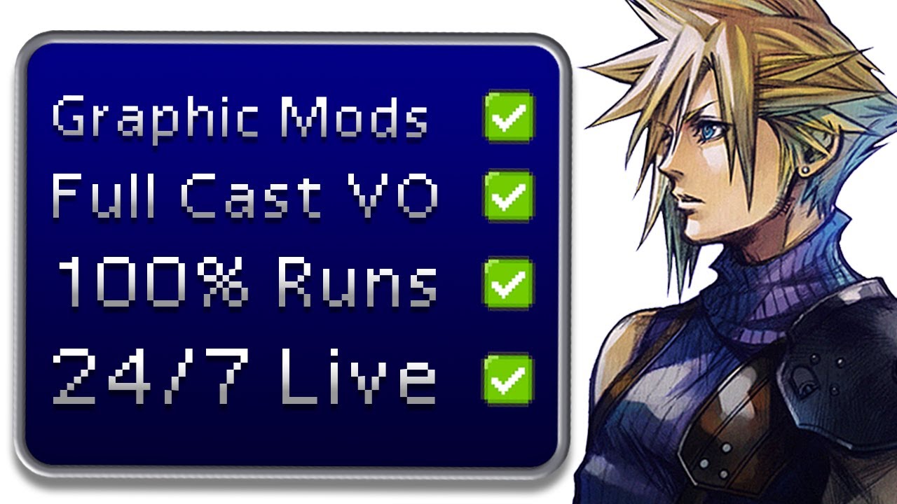 🔴 24/7 Final Fantasy VII | Full Story • No Commentary • Relax / Study / Chill