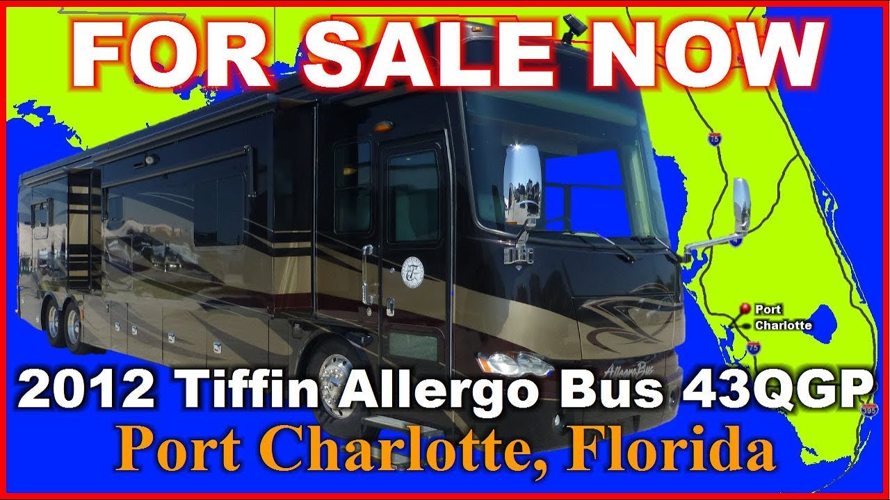 2012 Tiffin Allergo Bus 43QGP Used Class A Diesel Motorhome, Florida, Punta Gorda, Fort Myers