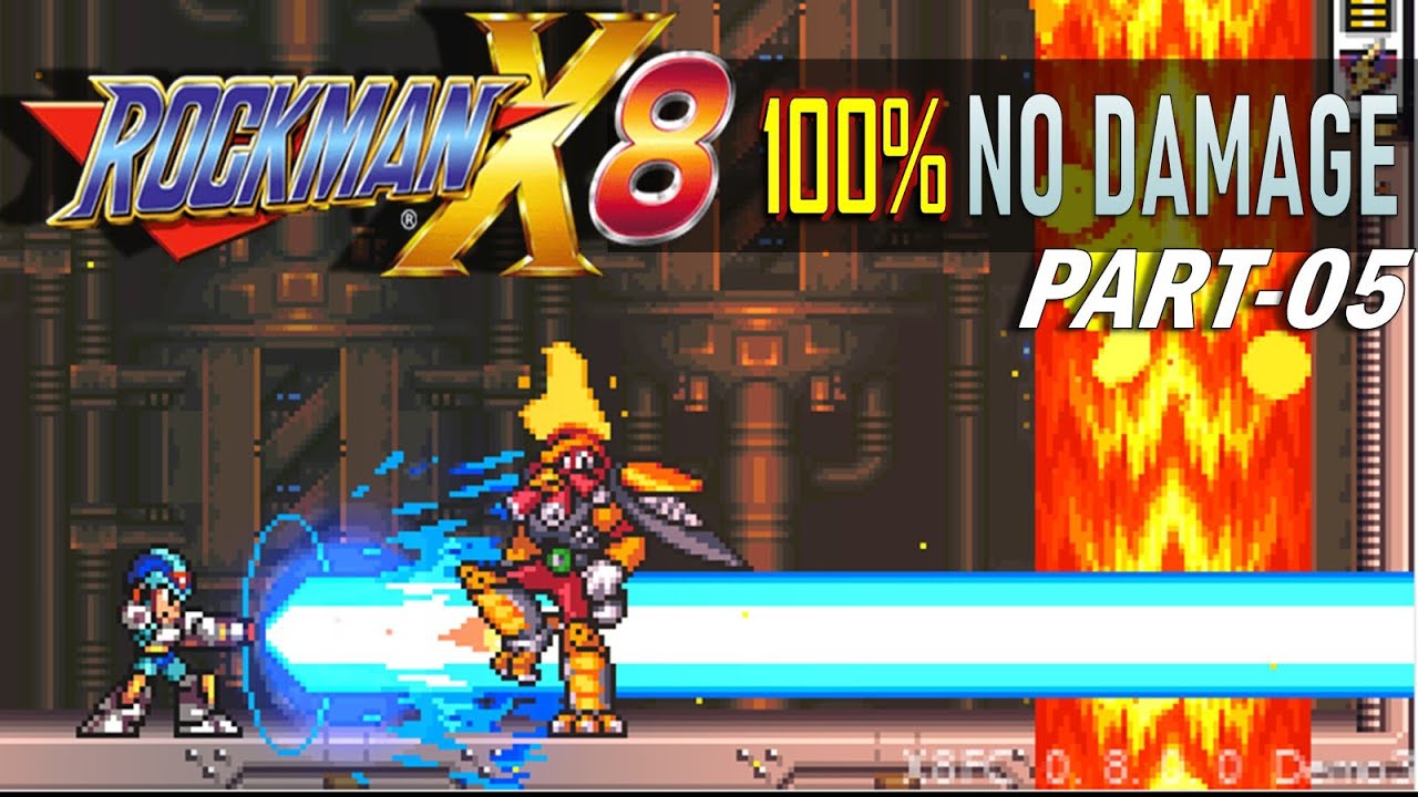 Megaman X8 Demake: Part 5 - Burn Rooster (No Damage) 100% Clear