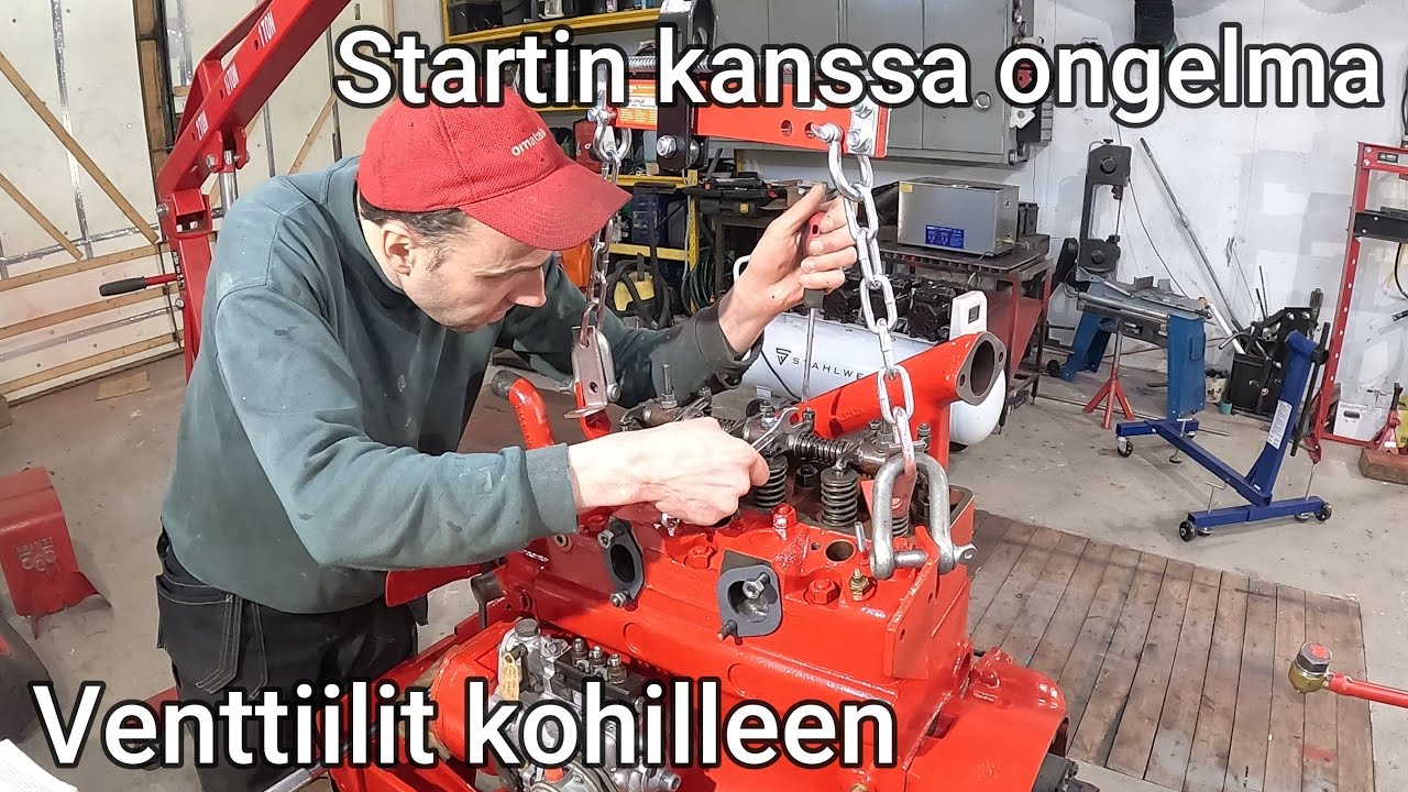 Valmet 565.2 - Venttiilien säätö, Startti ongelma