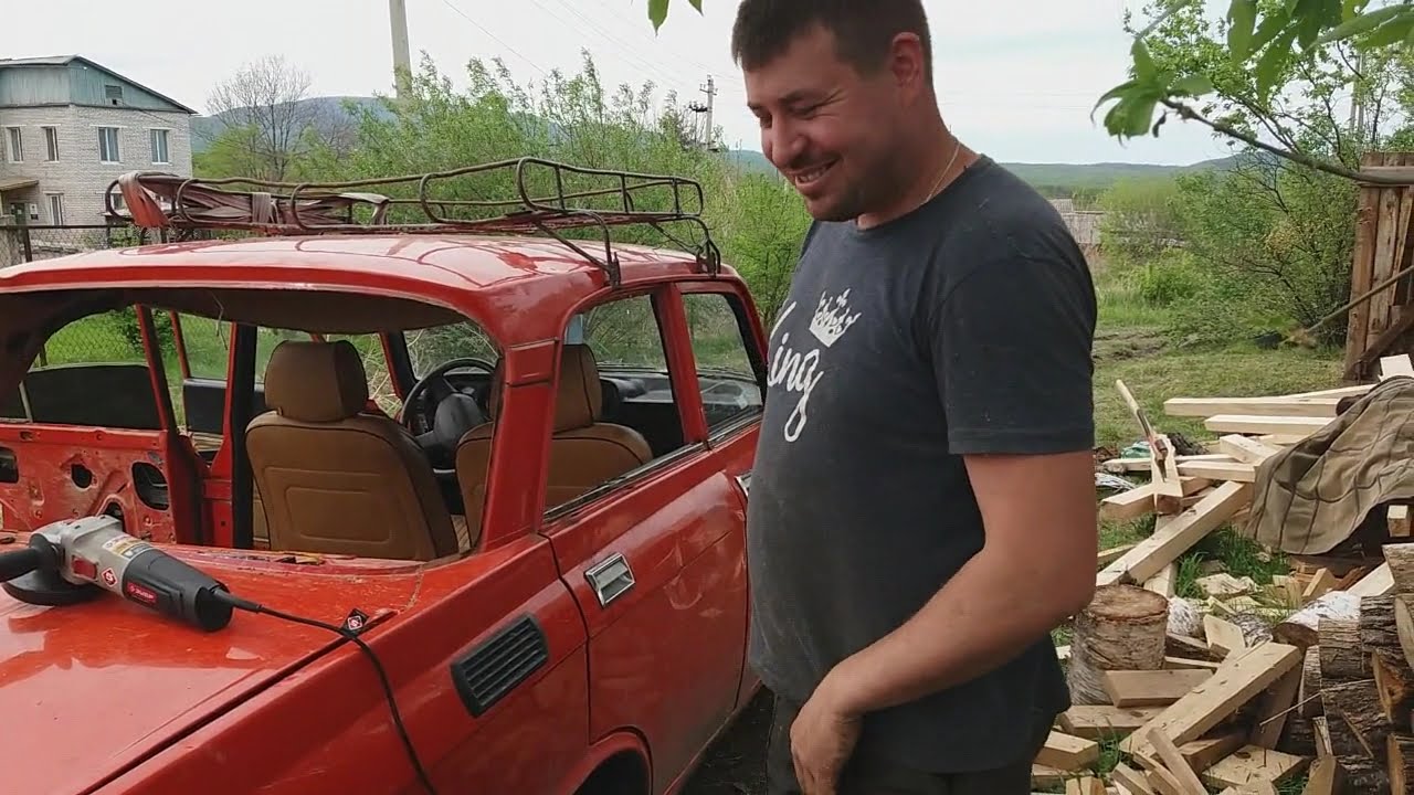 Как сделать пикап из москвича. Наши эксперименты. Подготавливаем клетку для цыплят. Сынок помощник.