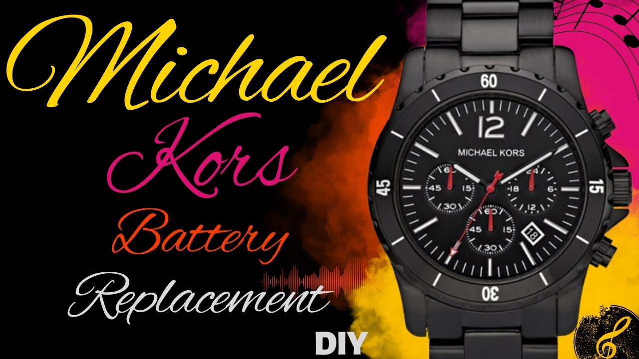 Michael Kors Mens Black Watch | Watch Battery | Battery Replacement | DIY