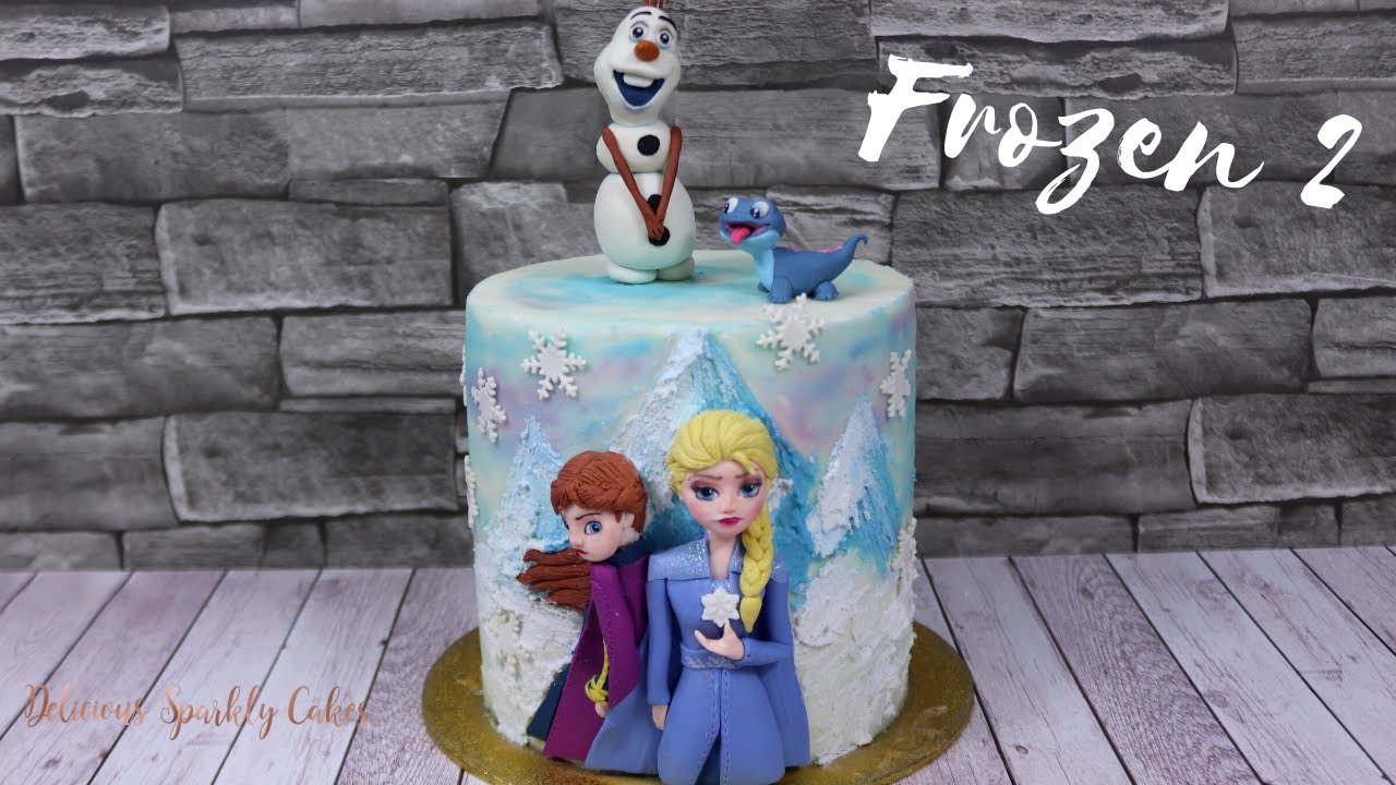 Frozen 2 Cake 2019 Elsa, Anna, Olaf and Bruni