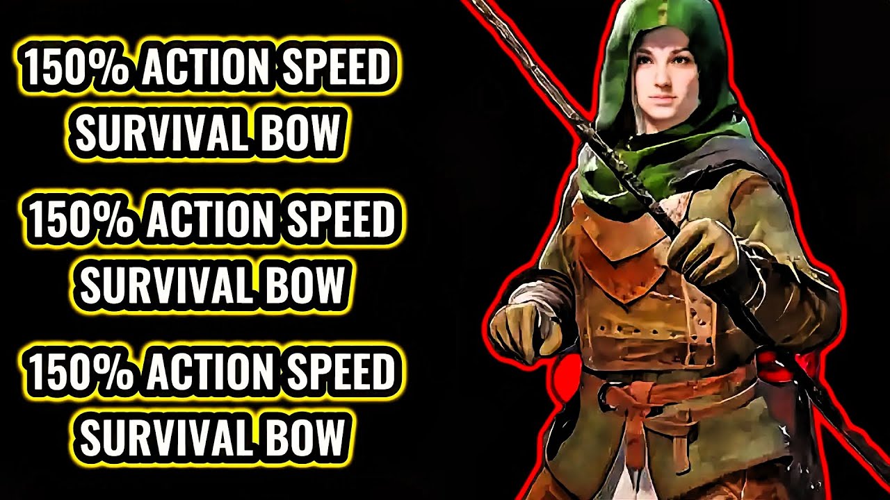 This is what 150% ACTION SPEED SURVIVAL BOW would Look Like | Dark and Darker