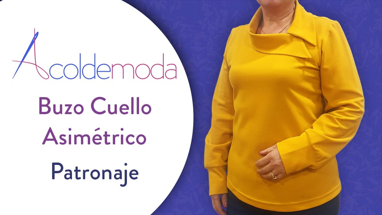 Patronaje de Buzo con Cuello Asimétrico - Paso a Paso - DIY