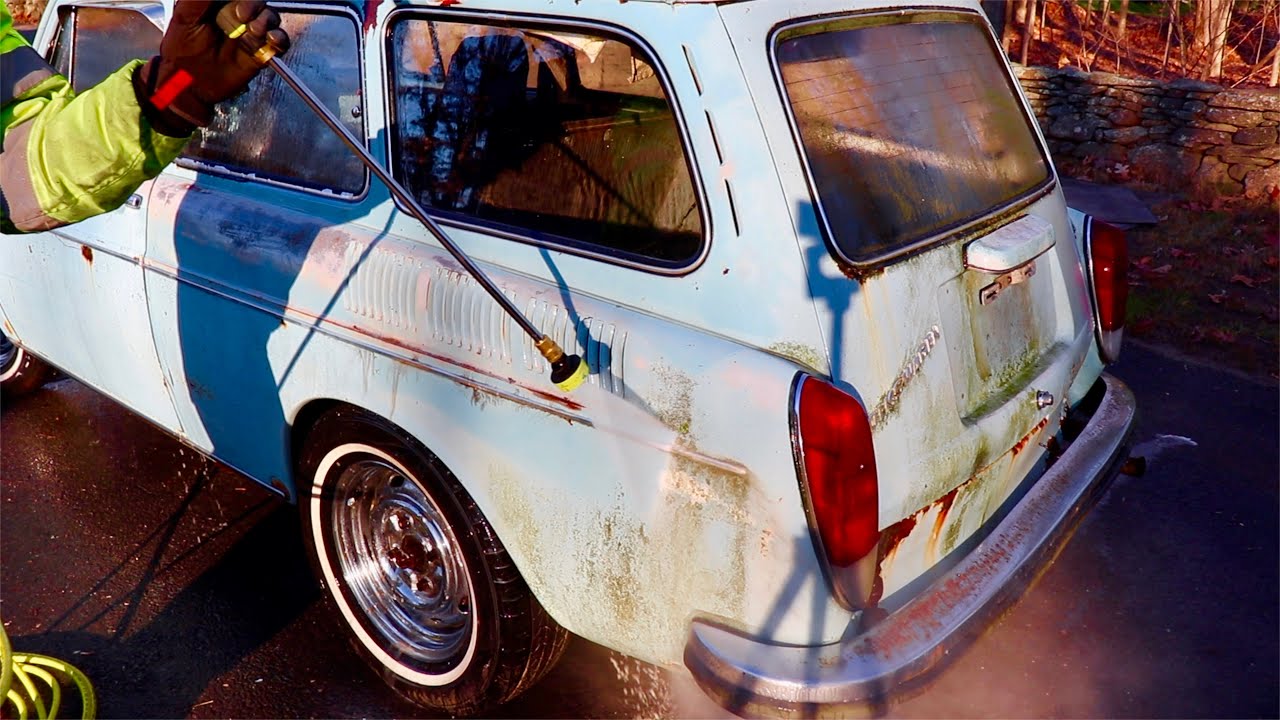 Car FIRST WASH in Years Volkswagen Type 3 Vw Squareback Revival