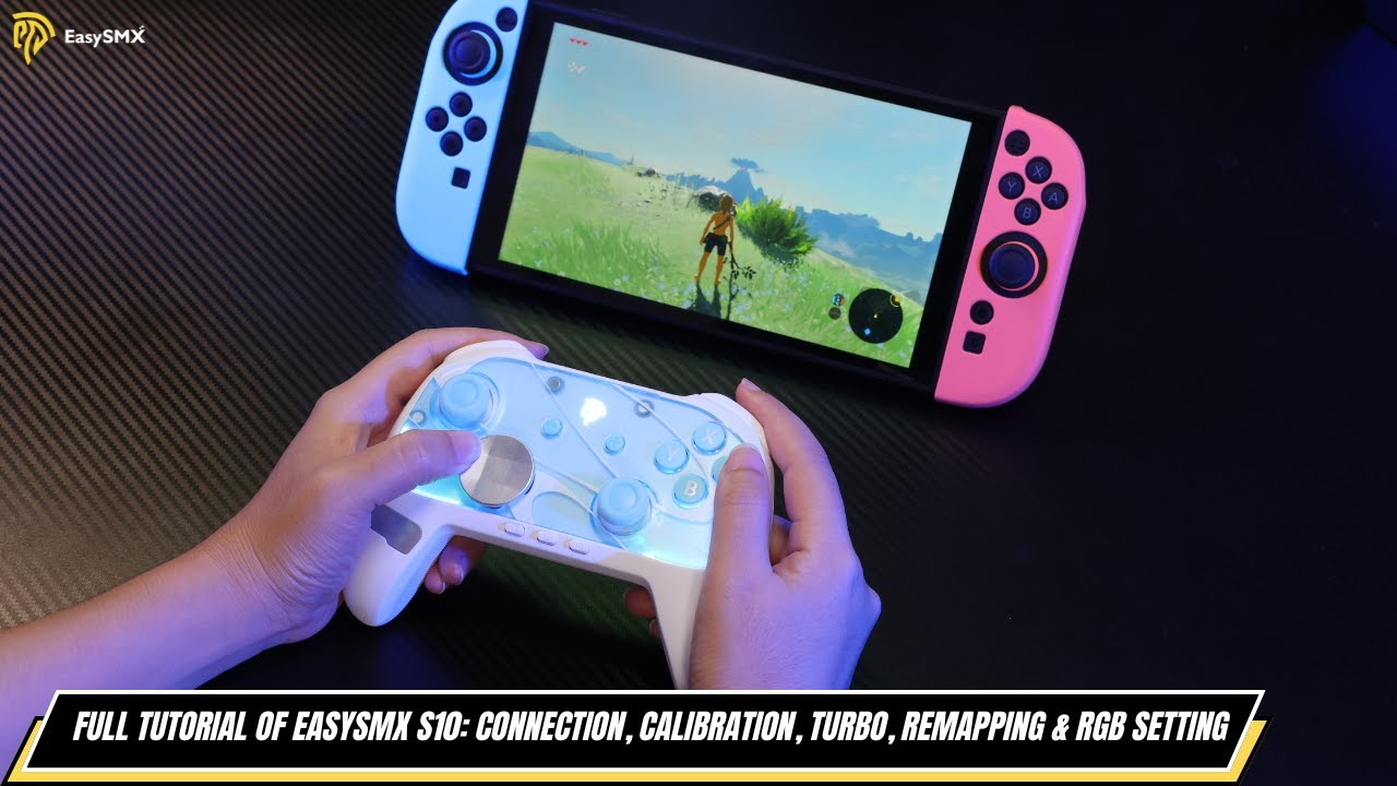 Full Tutorial of EasySMX S10: Connection , Calibration, Turbo, Remapping & RGB Setting