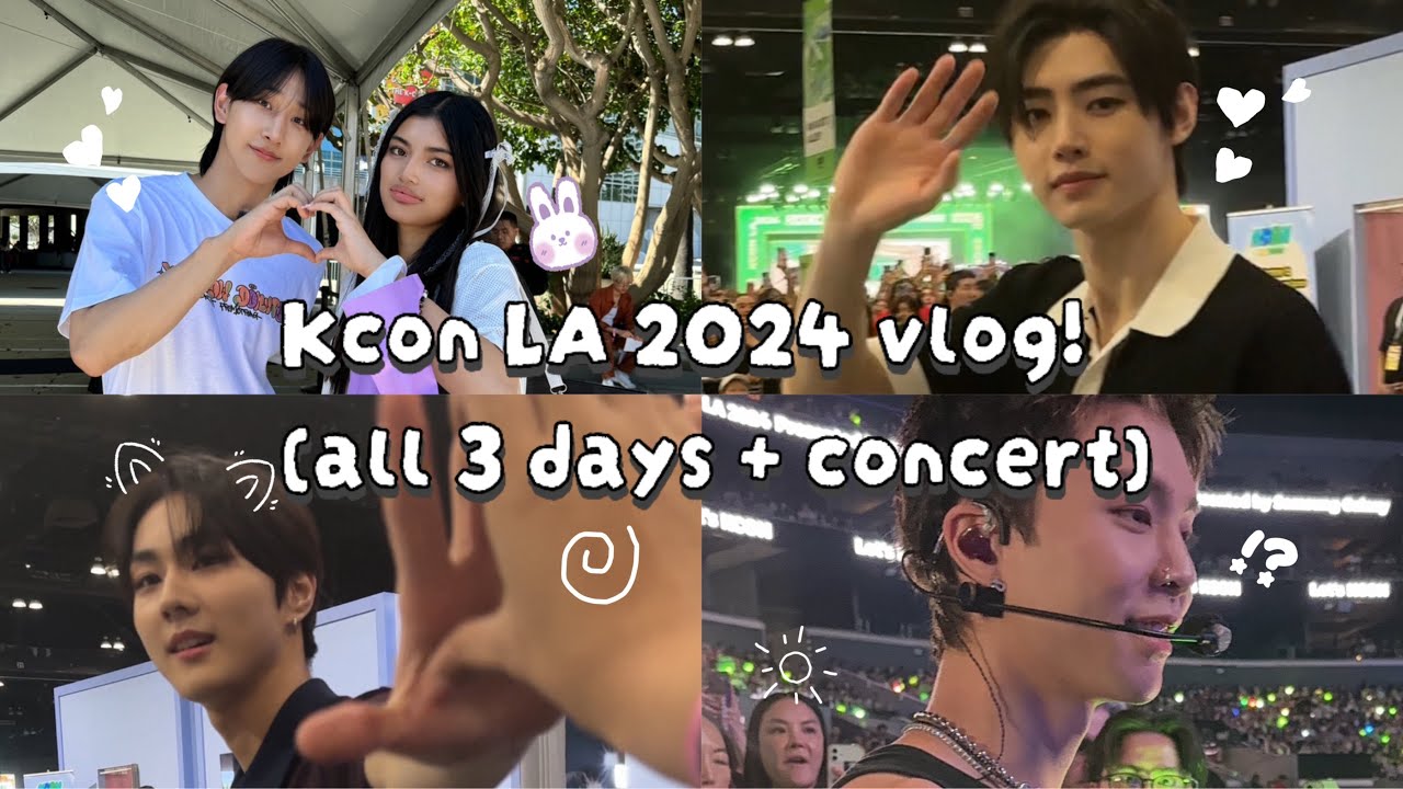 kcon 2024 vlog! (zb1,nct,bnd, and enha interactions! jungwon and ricky touched my hand?!?) *ೃ༄
