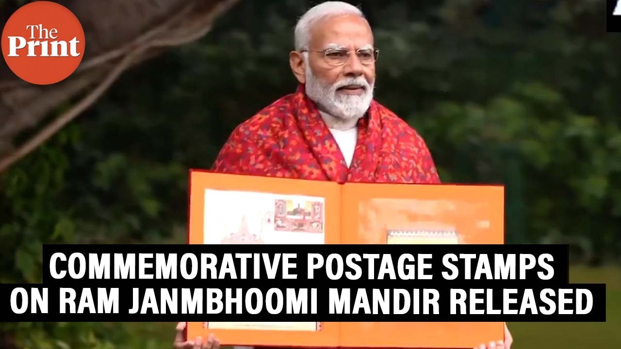 PM Modi releases Commemorative Postage Stamps on Shri Ram Janmbhoomi Mandir