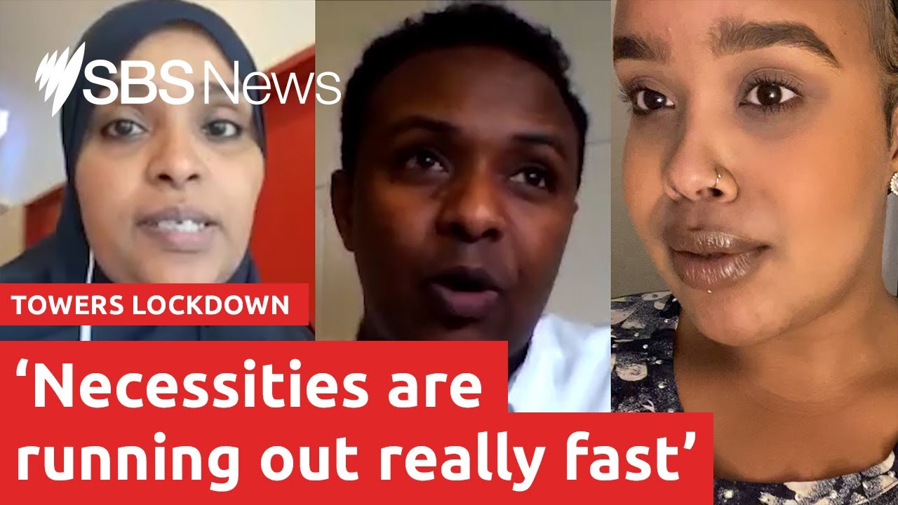 Residents of Melbourne's locked-down towers struggling to receive essential supplies I SBS News