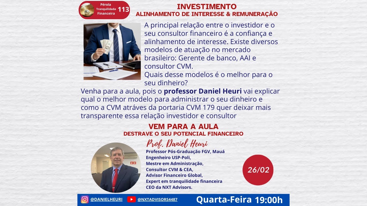 Aula #113 – Alinhamento de interesse X Remuneração