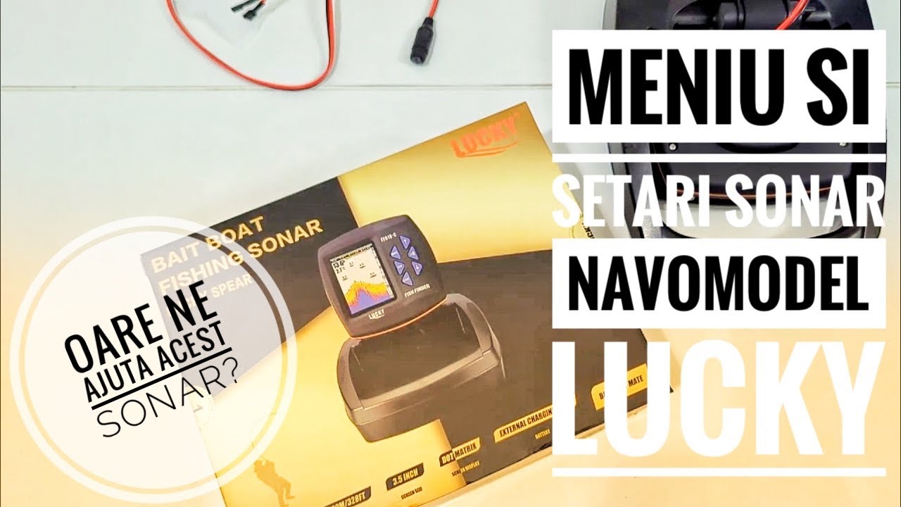 Setari sonar wireless pentru navomodel  Lucky FF-918C