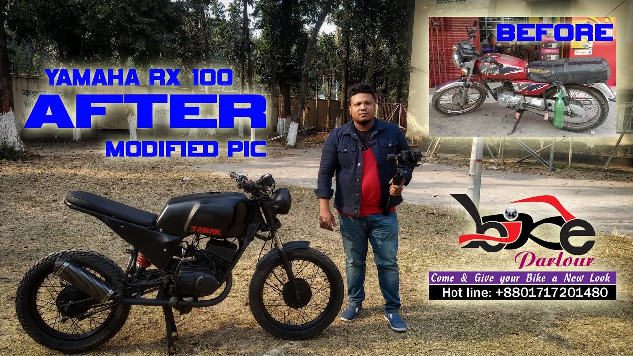 KGF movie bike bd modified l RX 100 to KGF l Bike parlour
