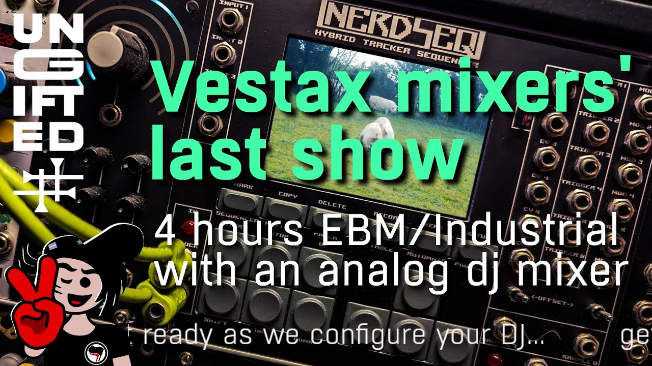 Vestax Analog Mixers' Last DJ Set | EBM Industrial Techno | full length