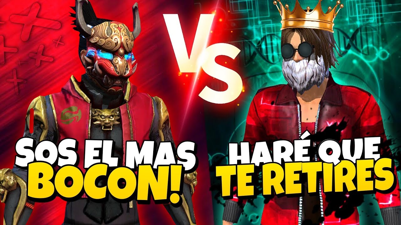 Me enfrento al tiktoker mas Bocon y Toxico de todo free fire😱 | Por creérse el mejor de la region |