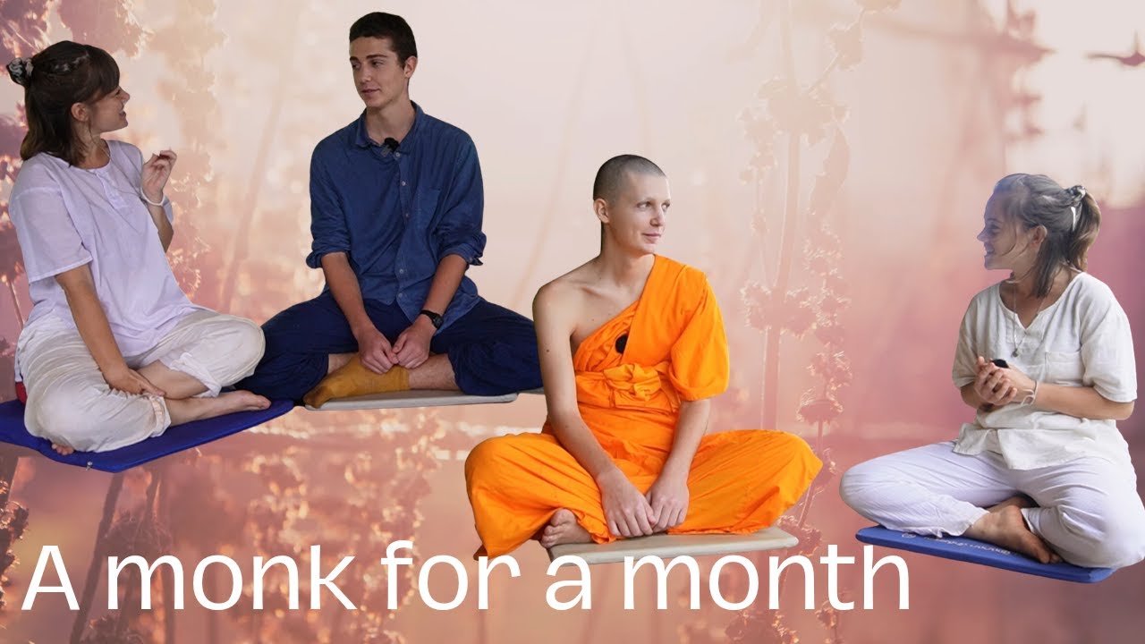 Spending his summer break as a monk in Thailand