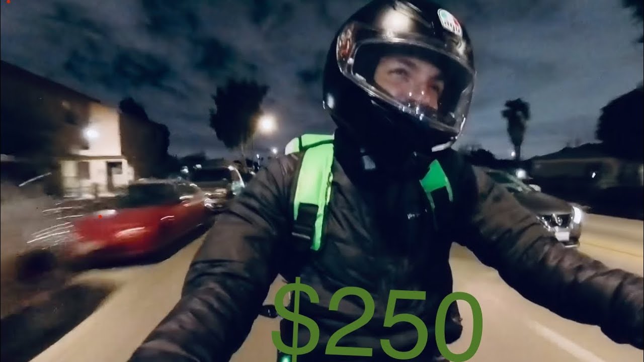 I did FOOD DELIVERY on motorcycle - how much a day?   | Food Delivery #2 🇺🇸