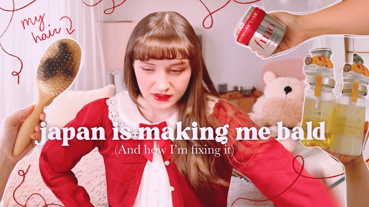 Japan is Making My Hair Fall Out 🙅‍♀️ | hair care routine, daily life in japan vlog 🎀