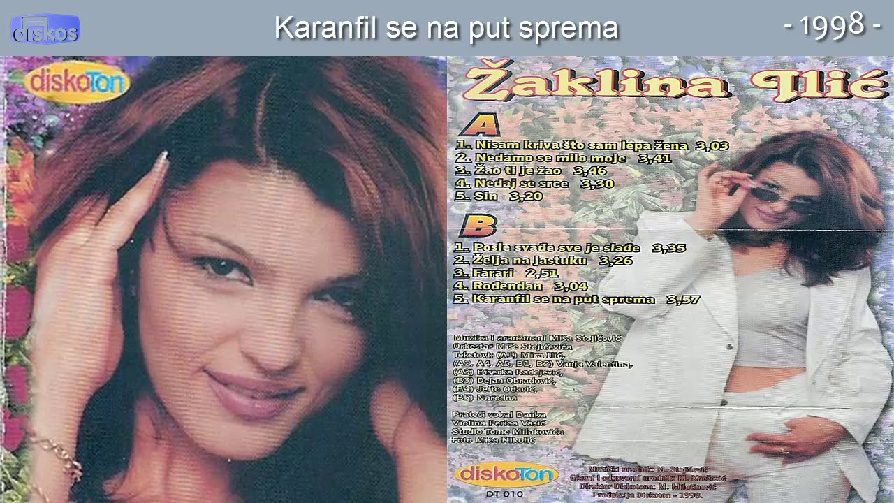 Zaklina Ilic - Karanfil se na put sprema - (Audio 1998)
