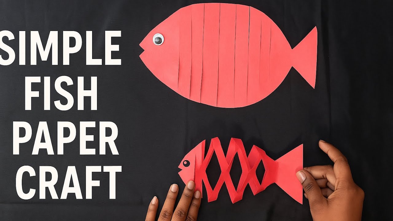 SIMPLE DIY FISH PAPER CRAFT'