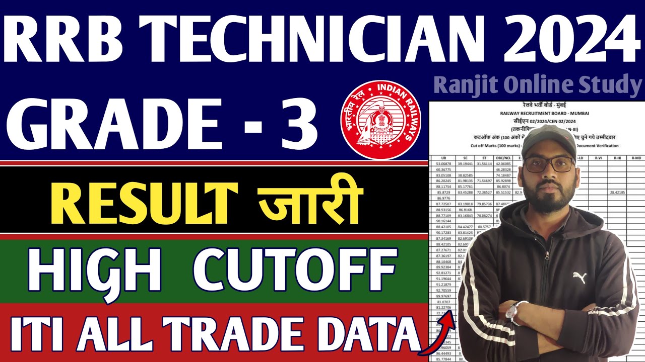 RRB TECHNICIAN RESULT OUT🔥,CUTOFF आसमान छू गया,इतना HIGH CUTOFF बाप रे😱PCM & ITI ALL TRADE CUTOFF