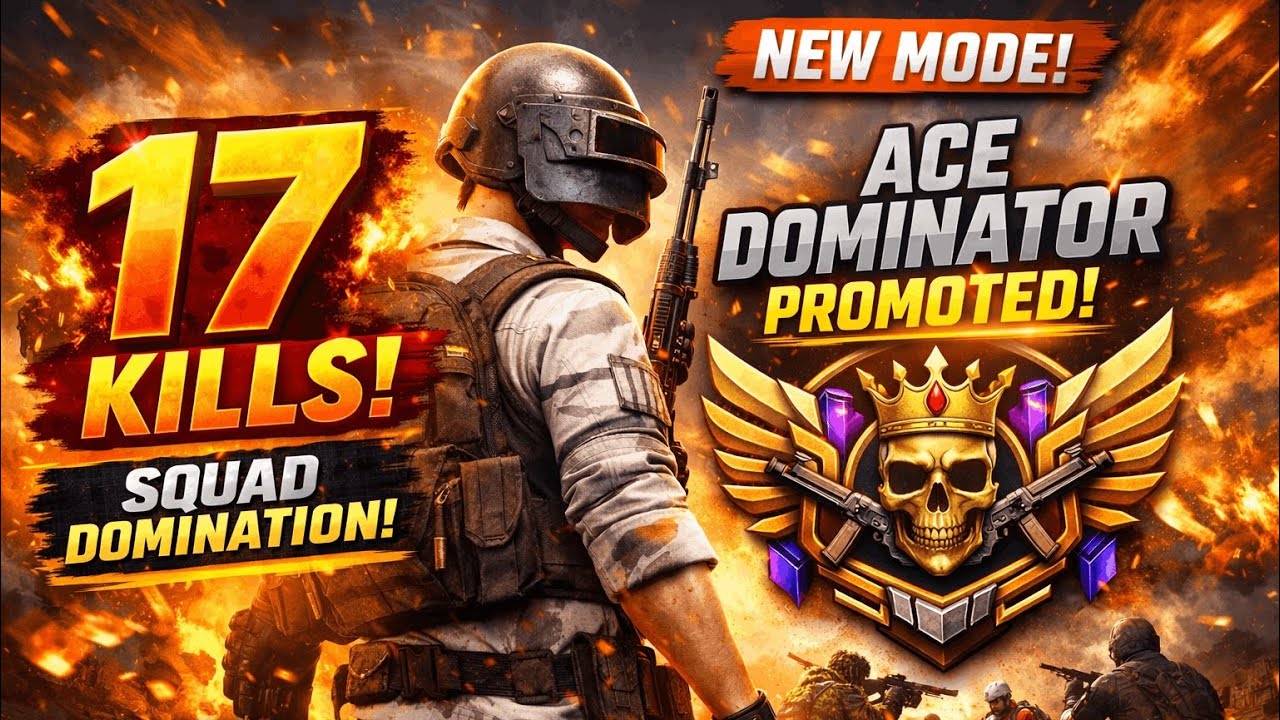 17 KILLS 😱 New BGMI Mode | Ace Dominator Promotion Match | Squad Domination 🔥