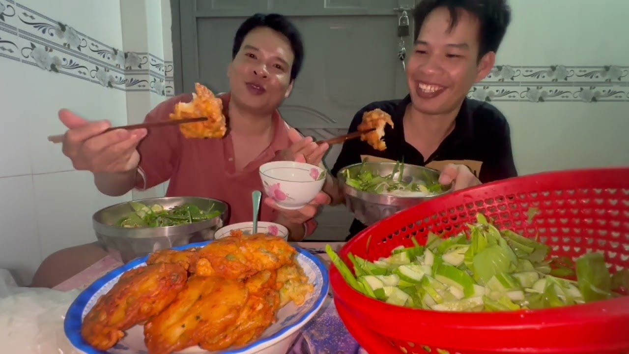 Tôm chiên bột đơn giãn mà ngon
