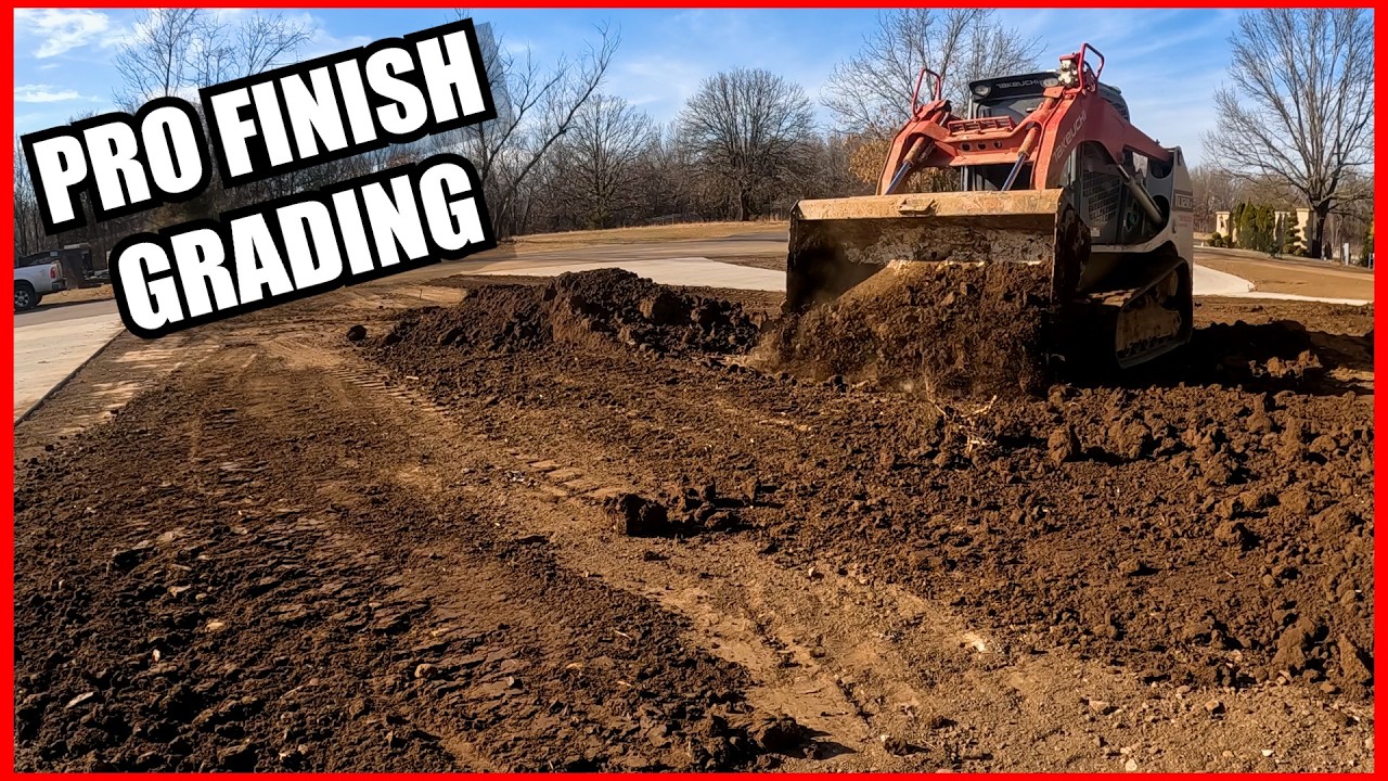 Pro Finish Grading Around a New Build | Takeuchi TL12R2 at Work