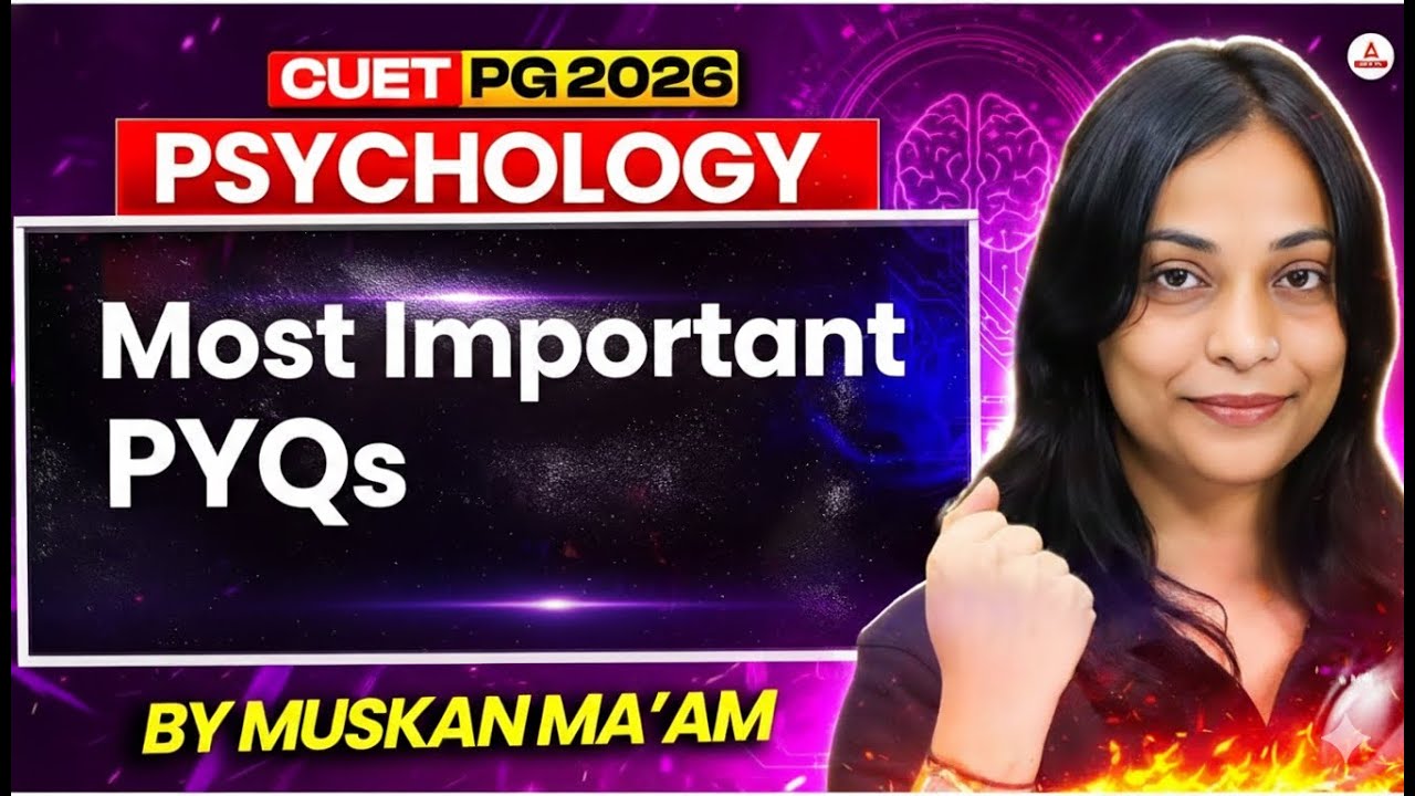CUET PG 2026 Psychology | Most Important PYQs