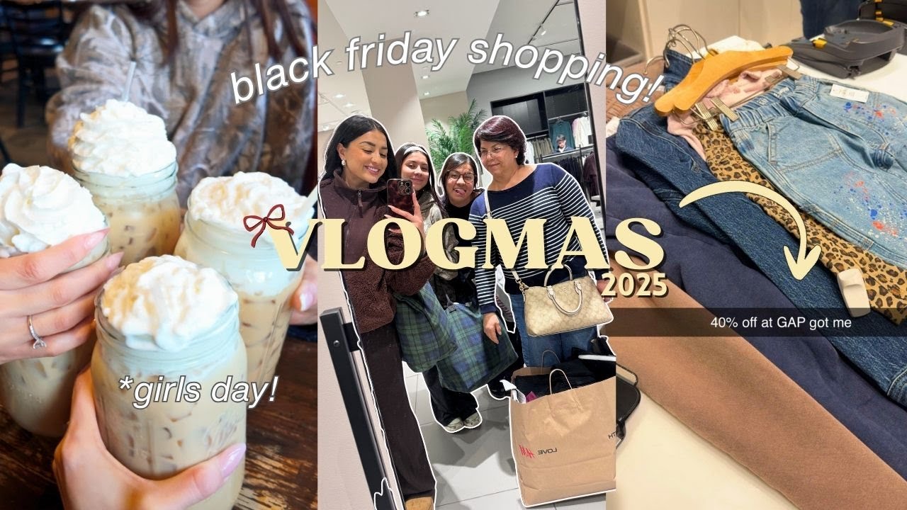 BLACK FRIDAY SHOPPING + HAUL!! VLOGMAS 🎁