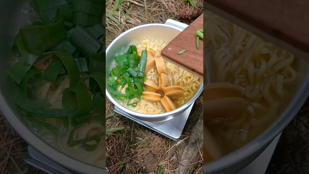 ramen time, trangia mini cooking #trangia #campfood #camper #trangiamini