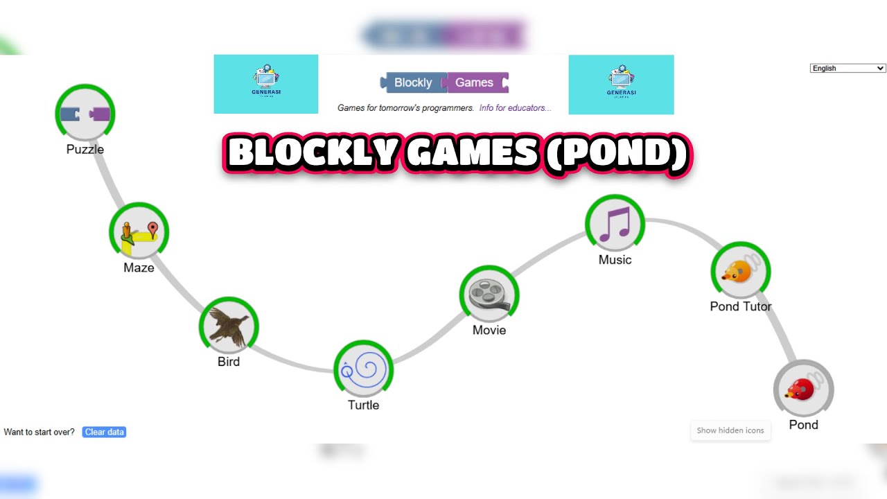 Latihan Coding Arena Bebas I Blockly Games Pond | Strategi & Kreativitas Coding
