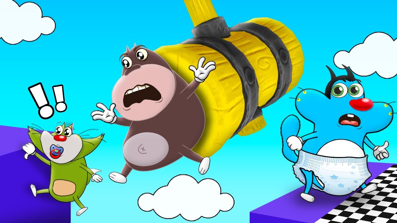 Stumble Guys Oggy Use 1000 IQ For Win With Jack | Rock Indian Gamer |