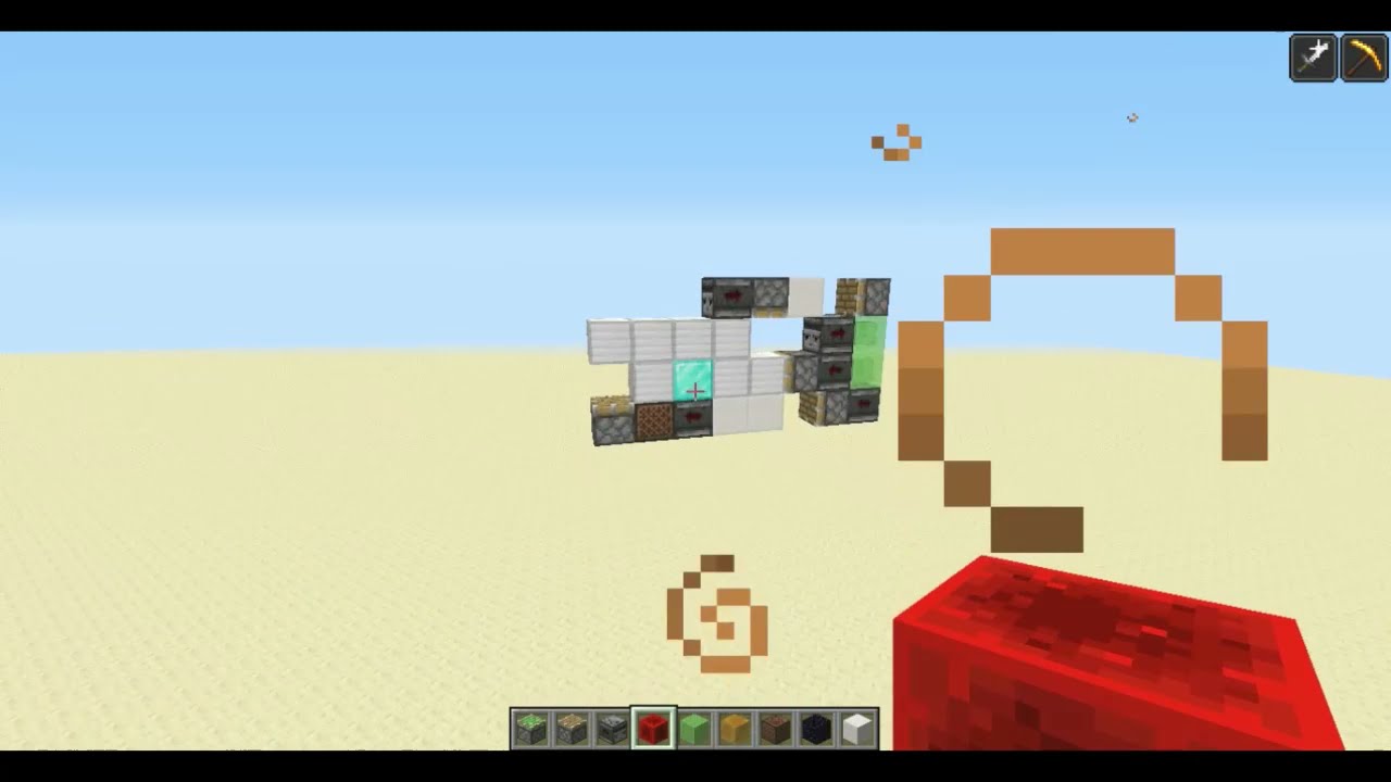Smallest Flying Machine Piston Feed Tape in Minecraft