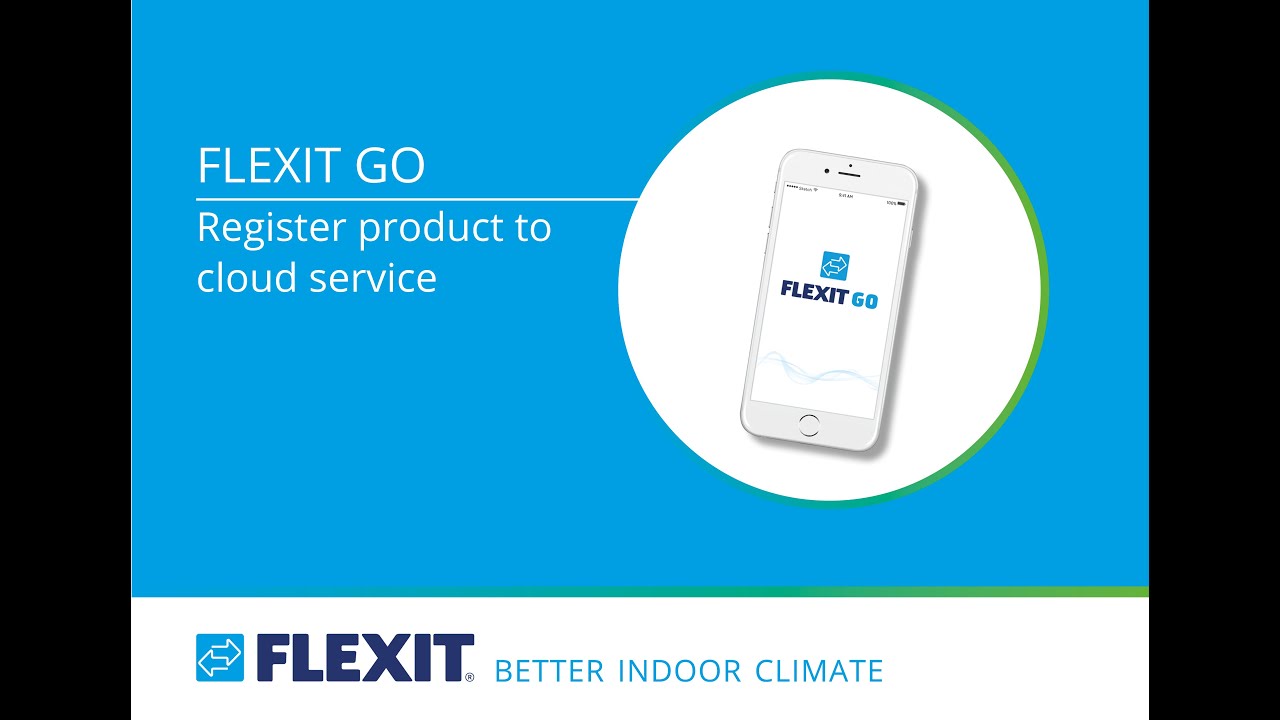 Flexit GO   Register product to cloud service