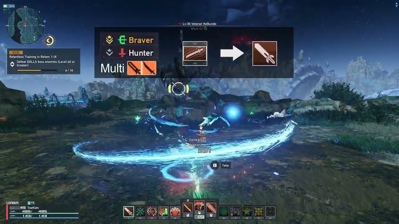 PSO2:NGS | Katana can do Sword Guard Counter Plus?