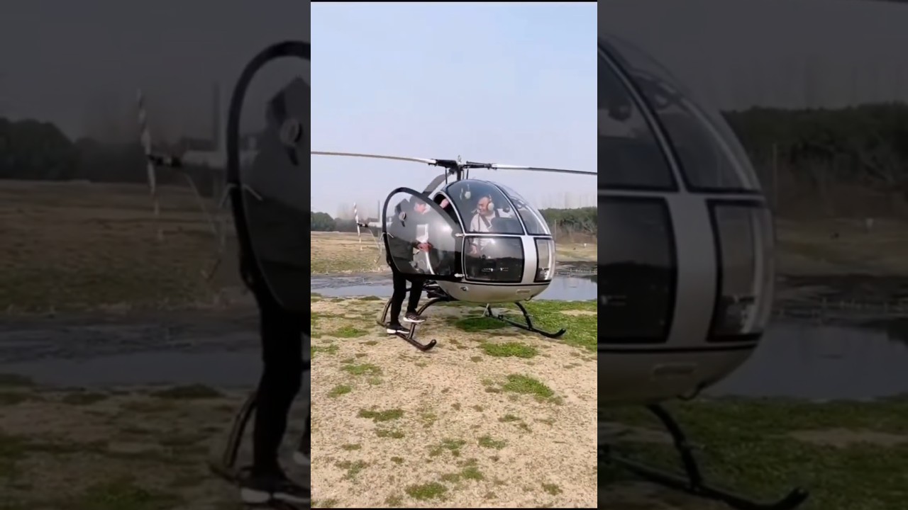 Flight training with Zhonglian F27 helicopter#helicopter #helicopterflight #aviation