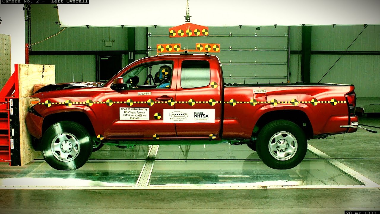 Toyota Tacoma (2020) Crash Tests [Front, Side, Side-Pole]