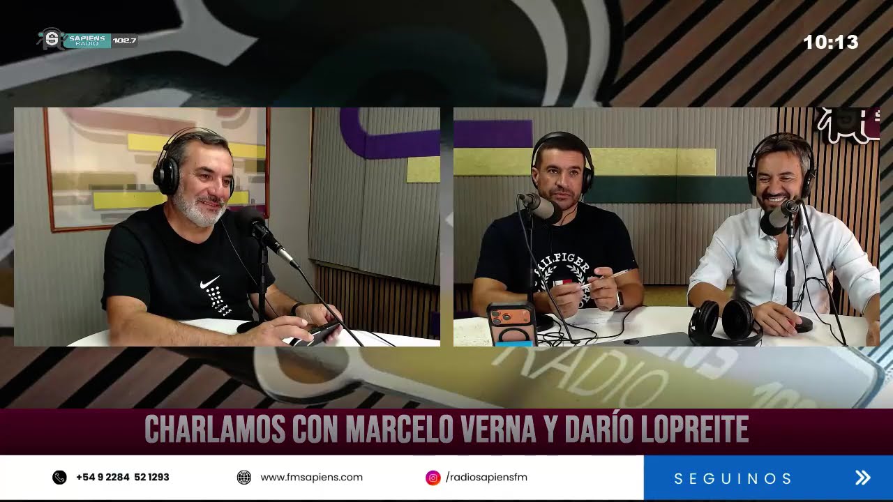 Charlamos con MARCELO VERNA y DARÍO LOPREITE, periodistas que tuvieron su programa en la radio.