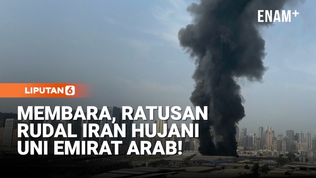 165 Rudal Dan 541 Drone Iran Diluncurkan, Langit Uea Membara! | Liputan6